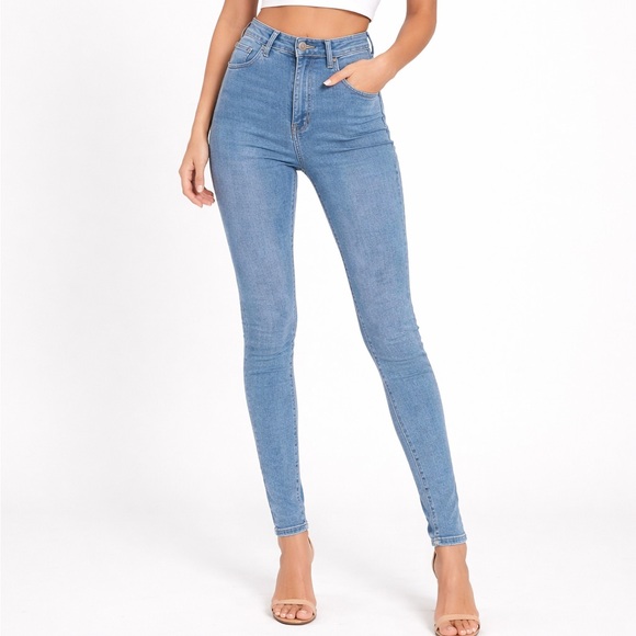 &Denim Denim - Classic High Rise Blue Women's Jeggings